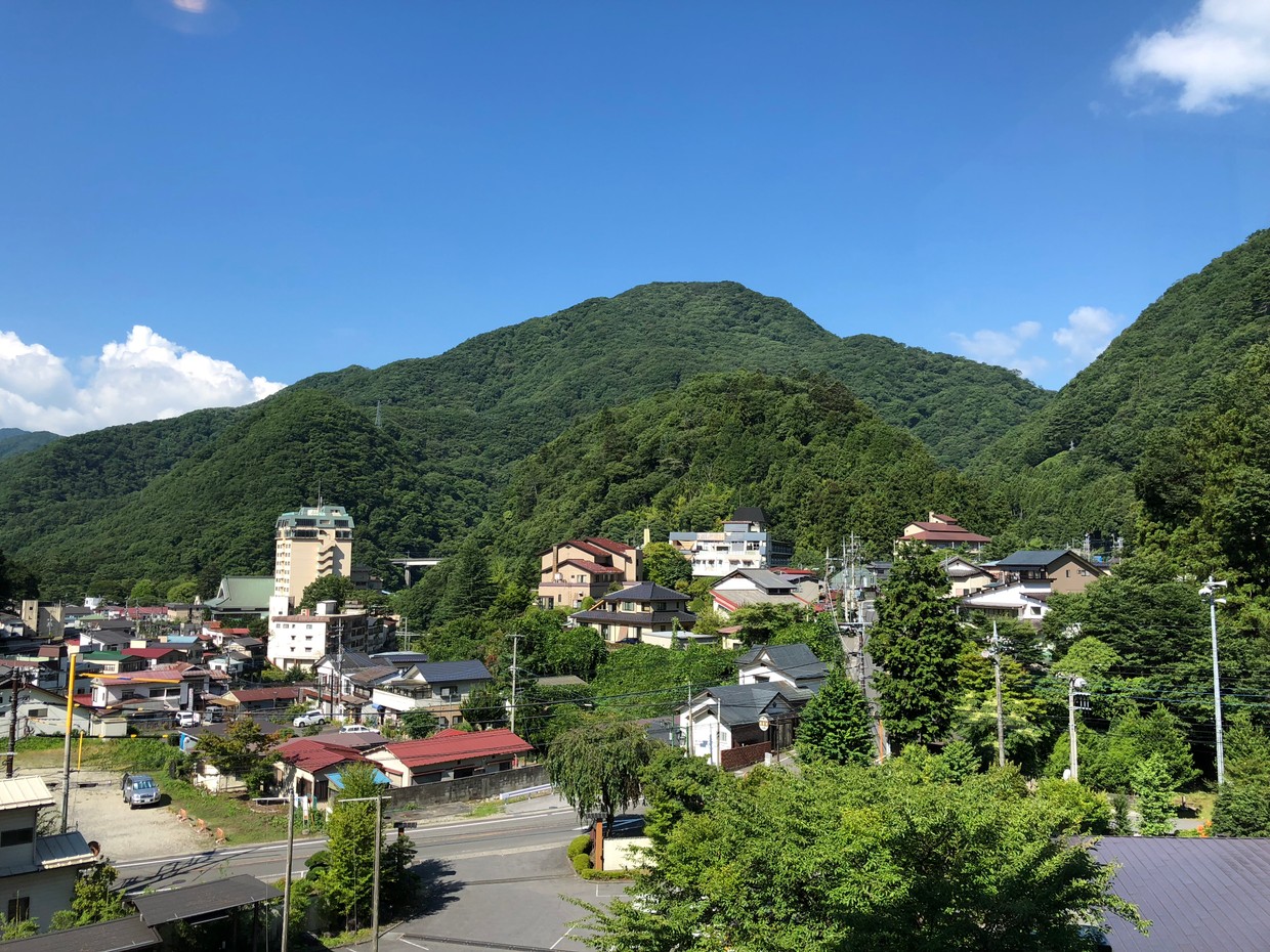 町側の景色